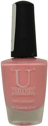 Ushine Strawberry Shake|Champagne Pink|French|11ml|No Paraben, Nail Yellow & Enduring light tone pink