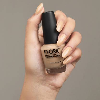 FYORR 15ML Quick Dry Long Lasting Smooth Finish Nail Polish (Pale Nude)