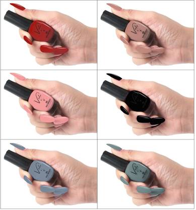 VUTO Chip Free Nail Polish | Glossy Finish | Rich Pigmentation | Quick Drying Formula Multicolor 12