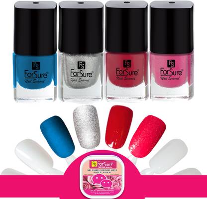 ForSure Trendy Premium Quick Dry Gel Nail Polish Nail Art Combo Pack (5ml Each)