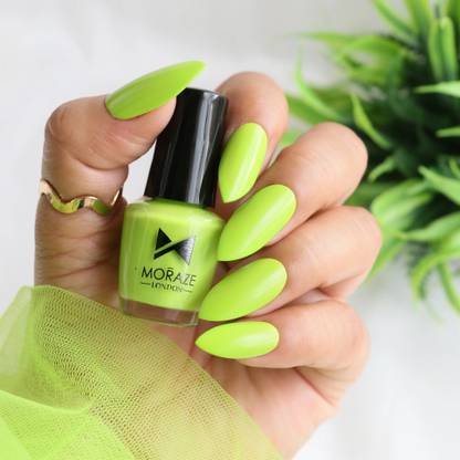 MORAZE Paint Your Own Rainbow Nail Paint | Long Lasting Enamel | Nail Paint | Nail Polish | 5 ML | Green | Shade:- Forest, Forest Forest, Forest