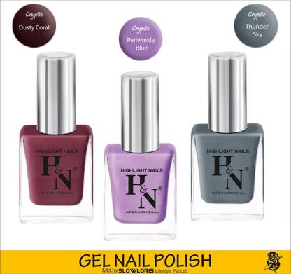 HIGHLIGHT NAILS PERIWINKLE BLUE::DUSTY CORAL::THUNDER SKY_HH Periwinkle Blue::Dusty Coral::Thunder Sky