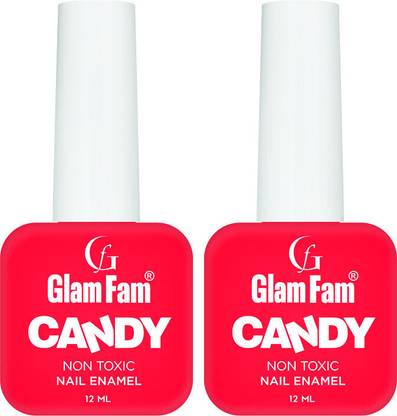 Glam Fam Candy Nail Enamel Cherry Red