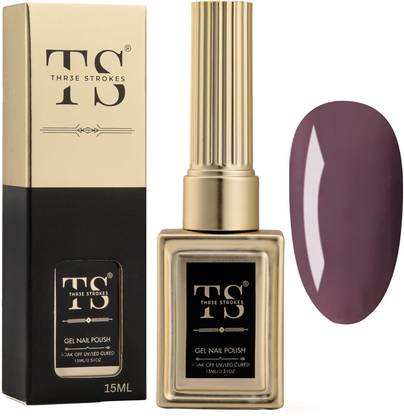 THR3E STROKES Gel Nail Polish UV | Long Lasting, High Gloss, Hema-Free for Nail Art | 21 - Tuscan Red (UV Lamp Needed)