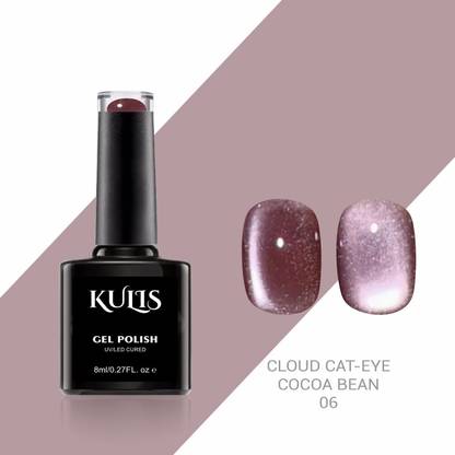 kulis Cloud Cateye UV LED Nail Gel Polish - Magnetic Cat Eye Effect (COCOA BEAN, 8ml) COCOA BEAN
