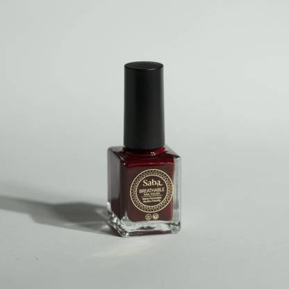 Saba Breathable Nail Polish (12ml) Mahogany Red