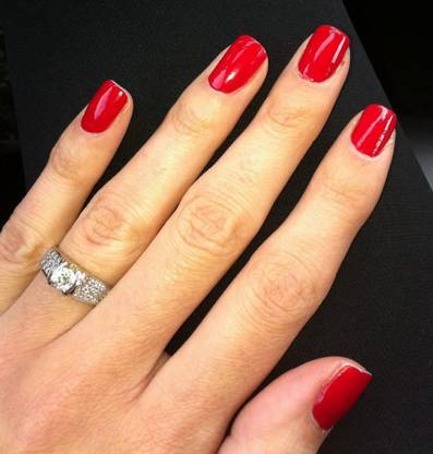THTC NAIL PAINT FOR STYLING NAILS QUICK DRYING FIRE ENGINE RED FIRE ENGINE RED