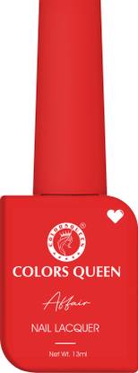 COLORS QUEEN Affair Matte Nail Lacquer, Chip Resisting, Long Lasting & Quick Dry Nail Polish 08 - Flamingo
