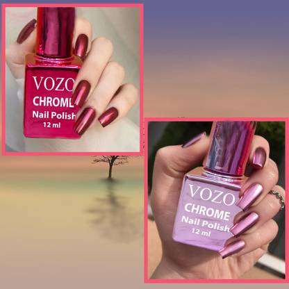 VOZO Metallic Magic Mirror Effect Chrome Nail Art Polish Varnish Multicolor,