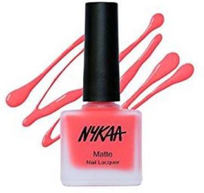NYKAA Matte Nail Enamel - Cherry Pop Red