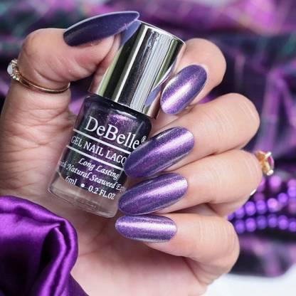 DeBelle Gel Nail Lacquer Delightful Daphne (Duo Holo Purple Glitter), 6ml