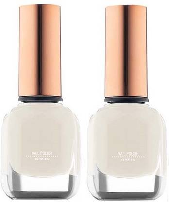 imelda High Gloss Gel Effect pigmented Milky white Nail Polish White