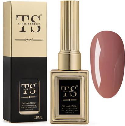THR3E STROKES Gel Nail Polish UV | Long Lasting, High Gloss, Hema-Free for Nail Art | 69 - Clay (UV Lamp Needed)
