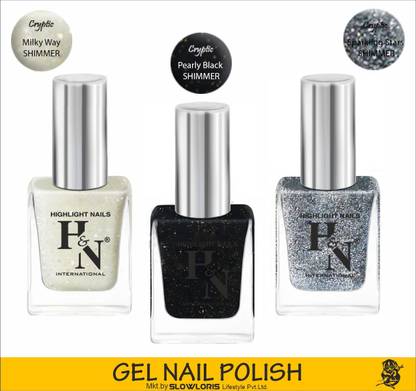 HIGHLIGHT NAILS MILKY WAY::SPARKLING STARS SHIMMER::PEARLY BLACK SHIMMER_HH Milky Way::Sparkling Stars Shimmer::Pearly Black Shimmer