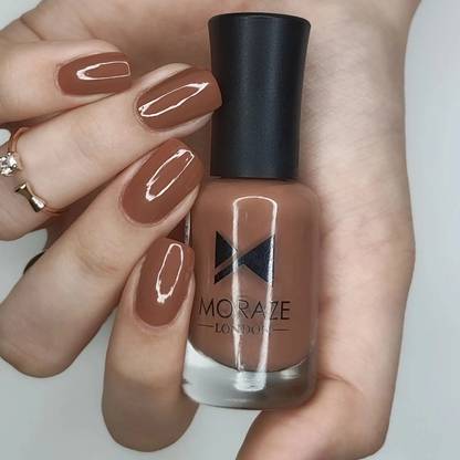 MORAZE Paint Your Own Rainbow Nude Nail Polish | Long Lasting Nail Polish | Chip Resistant Properties | Nail Lacquer | Nail Enamel | Nail Paints | for Girls | 8 ML | Shade- Cocoa Nude A Cocoa Nude