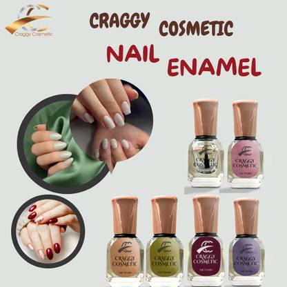 craggy cosmetic NEW NAIL ENAMEL COLOURS QUICK DRY LONG STAY CHIP RESISTANT MULTI
