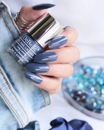 DeBelle Gel Nail Lacquer Pastel Navy Blue Nail Polish -8ml Twilight Sapphire