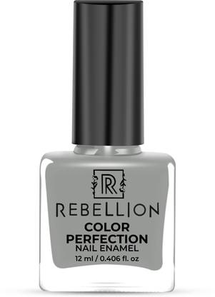 Rebellion Color Perfection Nail Enamel - 12ml | Grey - Tempting Gray RG34 Tempting Gray