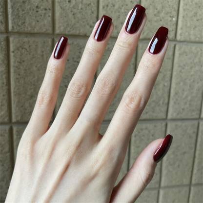 tanvi27 New Long Lasting Quick Drying Glossy Matte Finish Black Rose Nail Paint Black Rose