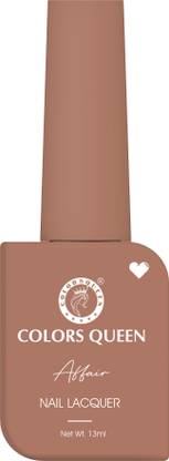 COLORS QUEEN Affair Matte Nail Lacquer, Chip Resisting, Long Lasting & Quick Dry Nail Polish 46 - Deep Blush