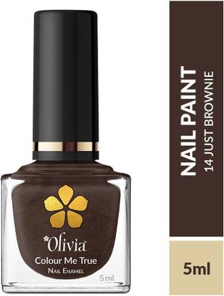 Olivia Just Brownie Nail paint ,luxurious brown polish Just Brownie