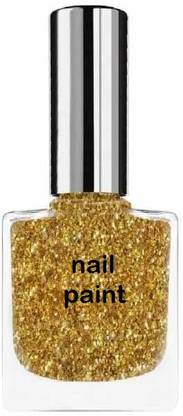 MYEONG Nail Lacquer, Glossy Finish Golden Nail Polish Golden