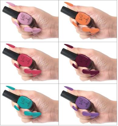 VUTO Chip Free Nail Polish | Glossy Finish | Rich Pigmentation | Quick Drying Formula Multicolor 9