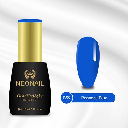 NEONAIL Premium UV Gel Nail Polish 15ml Soak-Off UV LED Cured Gel for DIY Nail Salon B59 Peacock Blue