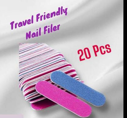 MYYNTI Emery Board Nail Files (20 Pack),100/180 Grit Wooden Nail File for Natural Nails Nail Sanding Pad