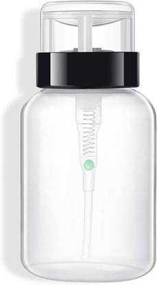 KNAF 1 Pcs Push Down Dispenser & Nail Polish Remover Dispenser bottle Nail Soak Clips