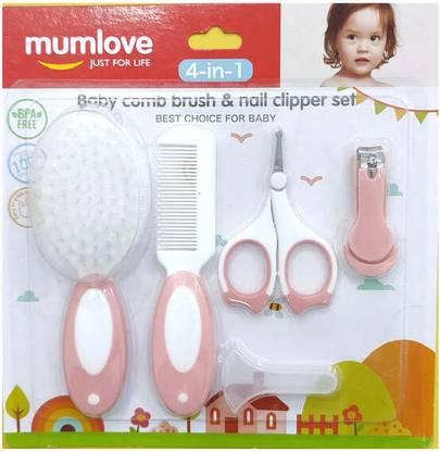 Mumlove NEW BORN BAVY COMB & NAIL CLIPER SET Nail Soak Clips