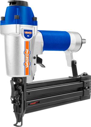 Wadfow Air Brad Nailer GA18, Brad Size: 15-50 mm, Nail Gun Machine, 100 Pcs Load Capacity, Adjustable Depth, with Safety Trigger, Pneumatic  Nailer