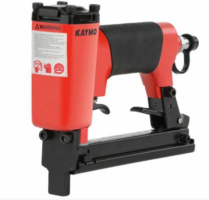 KAYMO Pneumatic Stapler Gun Red, 130 Staples Loading Capacity Pneumatic  Nailer