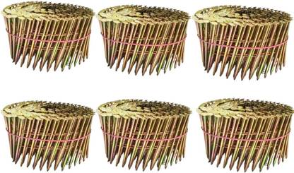 KAYMO Coil Nails Smooth 2.5 x 50mm 6 Coils x300pc =1800 Nails Cordless  Nailer