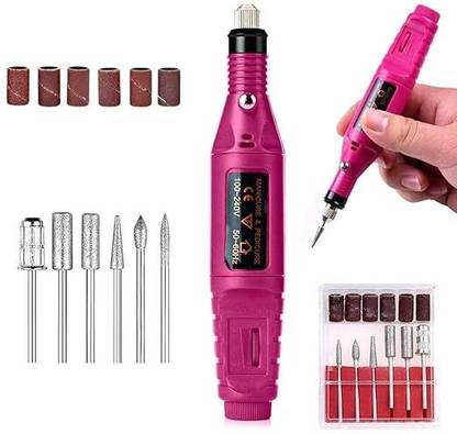 DIY Crafts Mini Electric Nail Drill Machine Pedicure Manicure Tools Mini Electric Nail Drill Machine Pedicure Manicure Tools Corded  Nailer