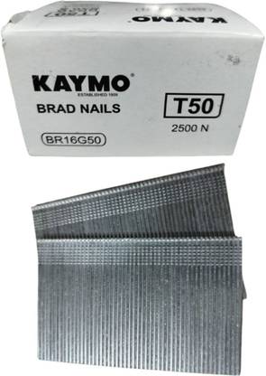 KAYMO BR16G50 16 Gauge Brad Nails T-50mm (2500pcs) Pneumatic  Nailer