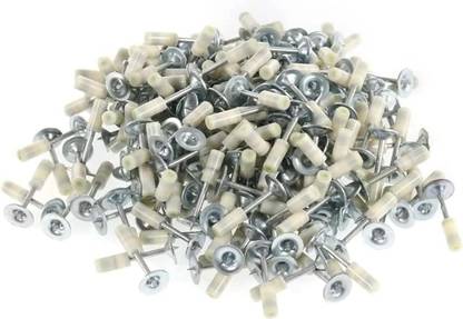 AASHRO MALL 7.3mm Nail Gun Manual Steel Nails, Round Nails 100 pcs Rivet Nails for Concrete Nail Gun, Nails Wall Fastening Tool Rivet Cordless Nailer