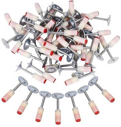 Sergio Nails for Manual Steel Nail Gun | Round Nails Wall Fastening Tool Concrete Ceiling Cable Ducts Fixed Slotting Device Repair Tool Cordless  Nailer