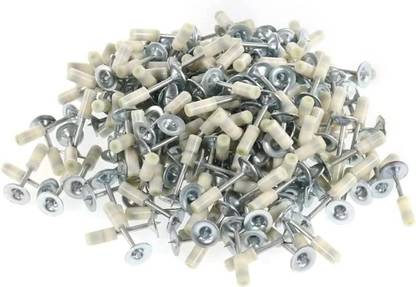 Remang 7.3mm Nail Gun Manual Steel Nails, Round Nails 100 pcs Rivet , Nails for Concrete Nail Gun, Nails Wall Fastening Tool Rivet Cordless Nailer