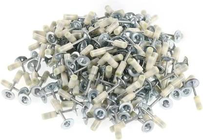 BHAVYATA ENTERPRISE 7.3mm Nail Gun Manual Steel Nails, Round Nails 100 pcs Rivet Nails for Concrete Nail Gun, Nails Wall Fastening Tool Rivet Cordless  Nailer
