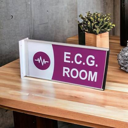 Signved Double Side Wall Projected Modular Signage 12 X 6 Inch Name Plate Holder
