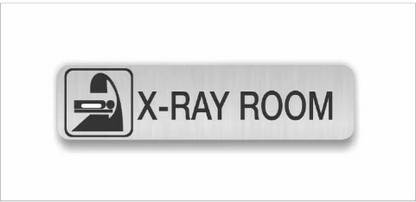 SIGNAGE AND BOARDS SOLUTION Stainless Steel X-ray room 10x2.5 inches Name Plate