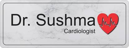 Dhruva Glass Dr.Sushma Name Plate