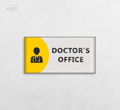 MYSIGN Wooden DOCTOR'S OFFICE SIGN BOARD (6x12") Name Plate