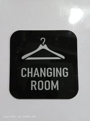 SIGNAGE AND BOARDS SOLUTION Plastic Changing room Name Plate