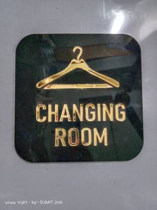 SIGNAGE AND BOARDS SOLUTION Plastic Changing room Name Plate