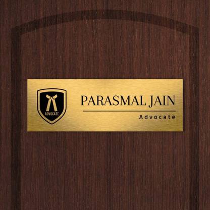 Mystica Polypropylene Name Plate for Home Office Outdoor Entrance Table Top Name Plate