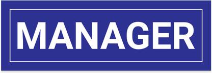 SignsExpress Plastic Manager Room Name Plate Name Plate