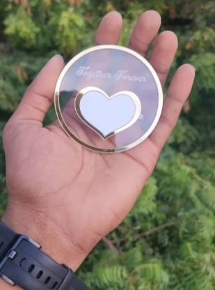 Qubool hai Plastic beautiful heart shape Thump fingerprint Impression Gift Name Plate
