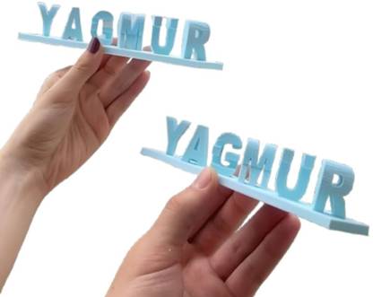 AGN Plastic Flip Customize | Personalized | Name Plate 3d Printed| Unique Small Gift Name Plate